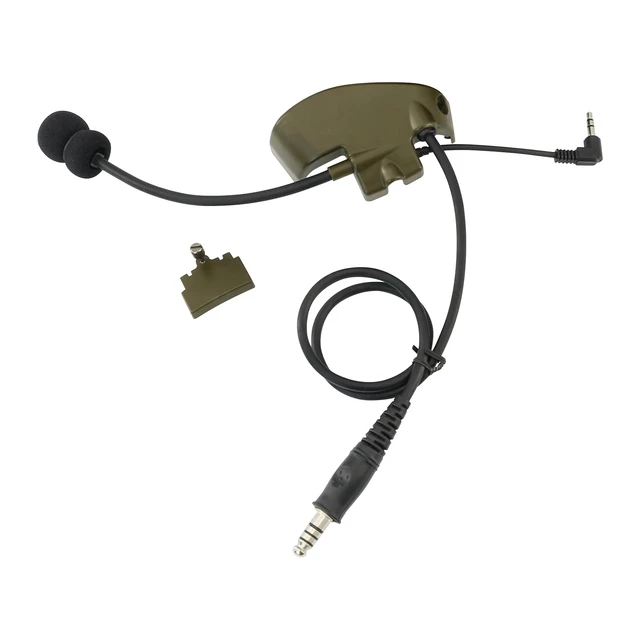 Alt view image 2 of 7 - TSVISIONCORE Microphone&U94PTT for Howard Leight Impact Sports Noise Cancelling Headphones,Hunting(Army Green)