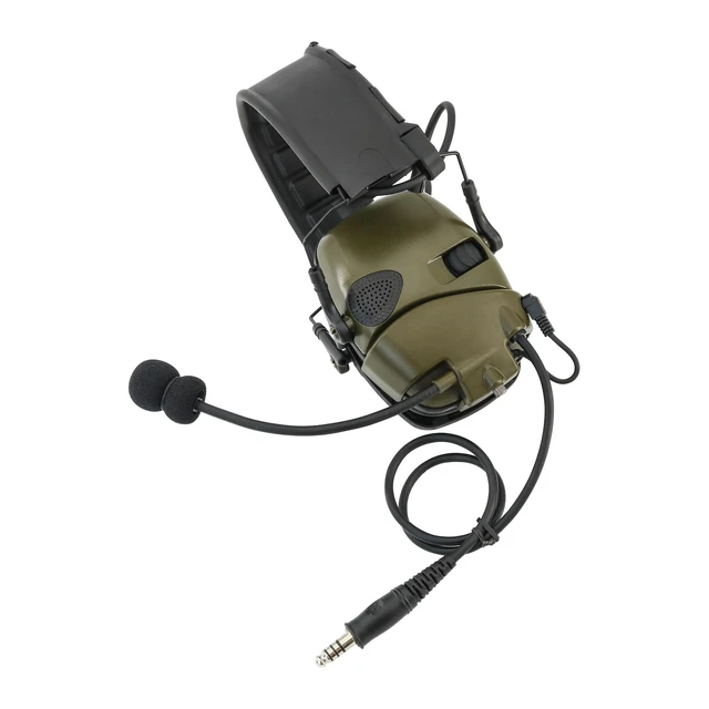 Alt view image 5 of 7 - TSVISIONCORE Microphone&U94PTT for Howard Leight Impact Sports Noise Cancelling Headphones,Hunting(Army Green)