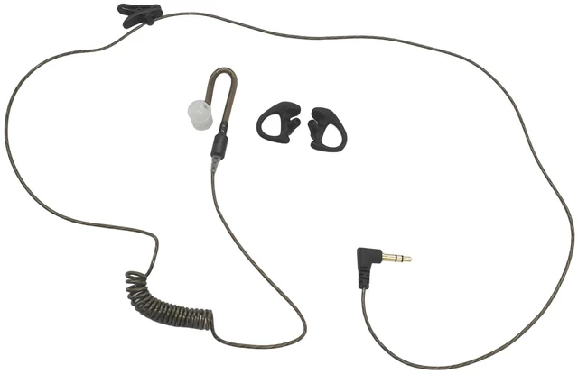Main image of stdgove 3.5mm Listen Only Earpiece Tubeless Covert Ear Piece High Difination Surveillance Headset for Police Law Enforcement Walkie Talkie Shoulder Speaker Mic(Wired,Clear)