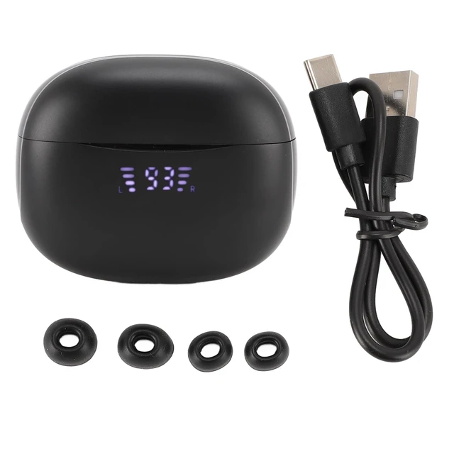 Alt view image 7 of 7 - Language Translator Earbuds, 3 in 1 Real Time Translation Earbuds Support 137 Languages, Translation Headset with Power Display for Socializing Music and Call, Black