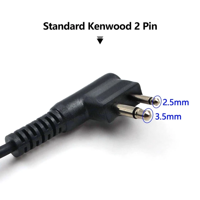 Alt view image 2 of 5 - 10-Pack G-Shape PTT Earpiece for Motorola CP200 CP100D RDU RMU Radio | Compatible with Baofeng Kenwood Retevis UV-5R BF-888S TK-3107, 2-Pin G-shape earhook PTT mic, flexible earpiece