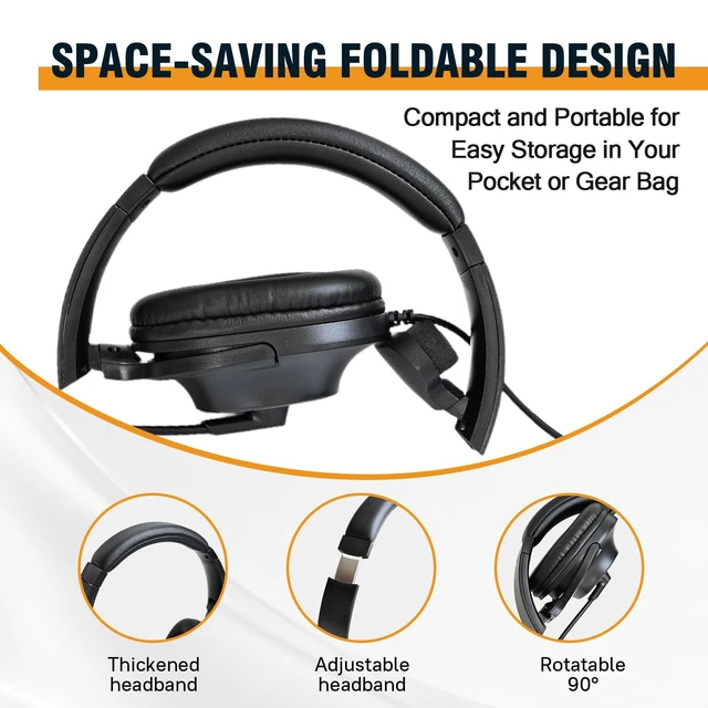Alt view image 5 of 7 - Ptt Mic Earpiece Two Way Radio Headset Single Sided Earmuff Boom Microphone Headphone for Midland Walkie Talkies