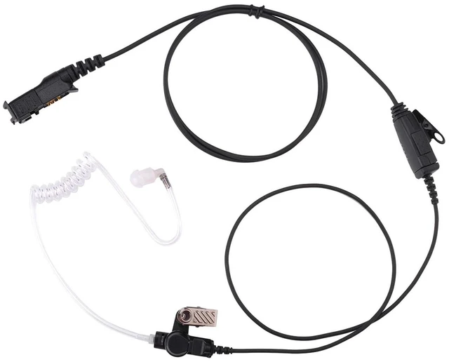 Main image of AIRSN XPR3300e Radio Earpiece Compatible with M0torola Walkie Talkie | for XPR3300 XPR3500 PR3500e Single Wire Acoustic Tube Headset with MIC