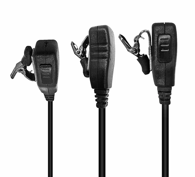 Alt view image 5 of 7 - Pdflie 2 Way Radio Earpiece with PTT Mic for Motorola Yaesu Vertex standard VX-261 EVX-261 EVX-531 EVX-534, Walkie Talkies Speaker Microphone G Shape Ear-Hook Headset (6 pack)