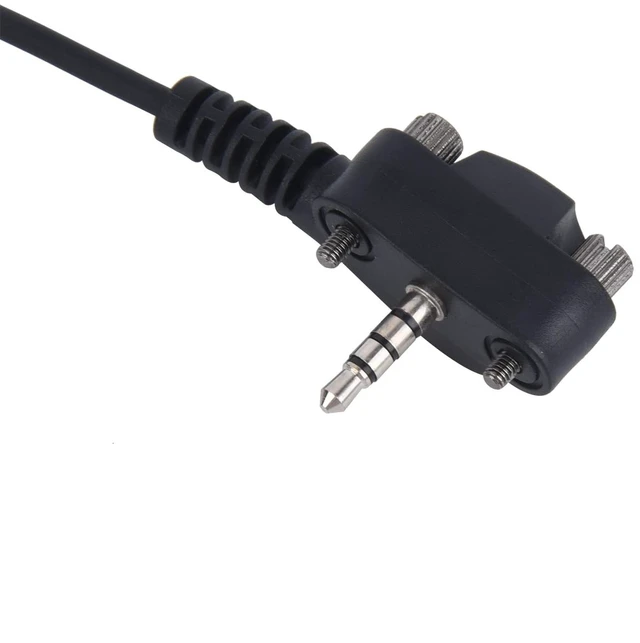 Alt view image 4 of 7 - Pdflie 2 Way Radio Earpiece with PTT Mic for Motorola Yaesu Vertex standard VX-261 EVX-261 EVX-531 EVX-534, Walkie Talkies Speaker Microphone G Shape Ear-Hook Headset (6 pack)