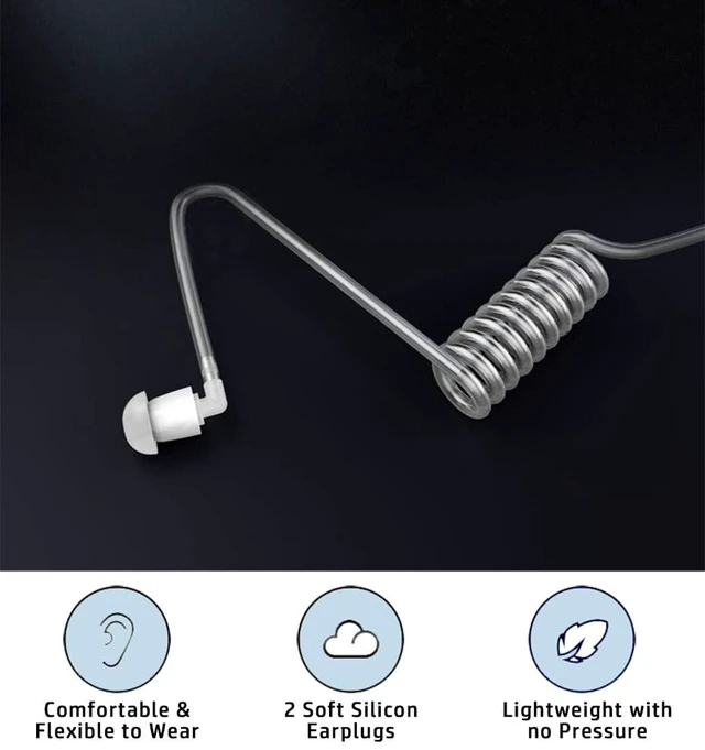 Alt view image 2 of 5 - Headset Earpiece PTT for Kenwood Radio NX-200 NX-210 NX-300 Multi-pin