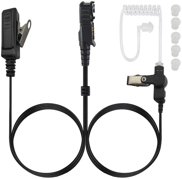 Main image of HELETUL Two Way Radio Earpiece with PTT Mic Surveillance Headset for Motorola XPR3000 XPR3300 XPR3500 XPR3000e XPR3300e XPR3500e Walkie Talkie (Acoustic Tube in-Ear)