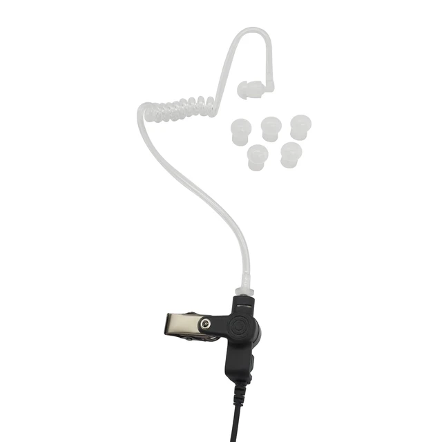 Alt view image 5 of 7 - HELETUL Two Way Radio Earpiece with PTT Mic Surveillance Headset for Motorola XPR3000 XPR3300 XPR3500 XPR3000e XPR3300e XPR3500e Walkie Talkie (Acoustic Tube in-Ear)