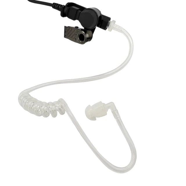 Alt view image 6 of 7 - HELETUL Two Way Radio Earpiece with PTT Mic Surveillance Headset for Motorola XPR3000 XPR3300 XPR3500 XPR3000e XPR3300e XPR3500e Walkie Talkie (Acoustic Tube in-Ear)