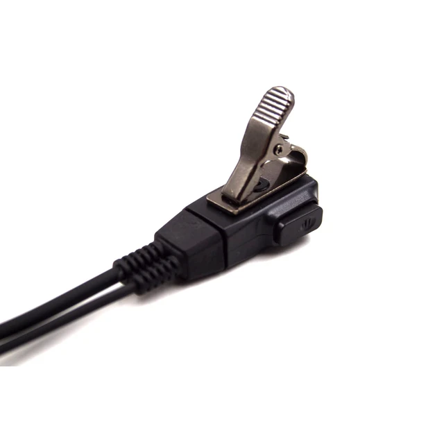 Alt view image 3 of 6 - 10-Pack 1-Pin Acoustic Tube Earpiece PTT Mic Fit Cobra CXT195 CXT90 MT200 | Concealed Clear Sound Headset Inline PTT Lapel Clip Fits MT200 MT550 CXT345 Transceivers
