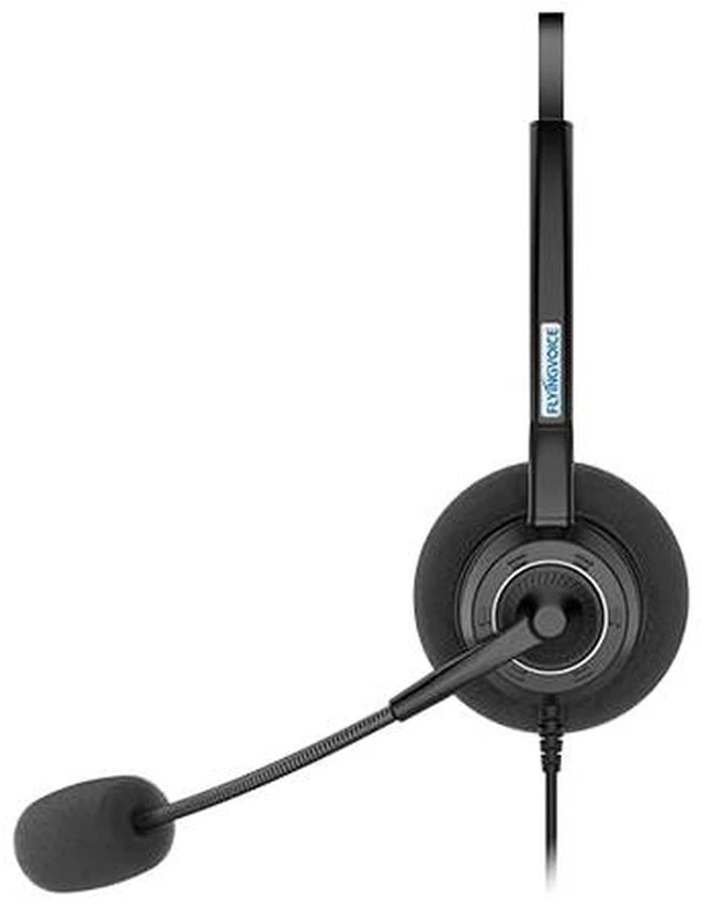 Alt view image 2 of 6 - FLYINGVOICE HP200 Office Phone Headset RJ9 Connection, 320° Rotation, Lightweight 95g for All Day Comfort, for Office, Call Center use