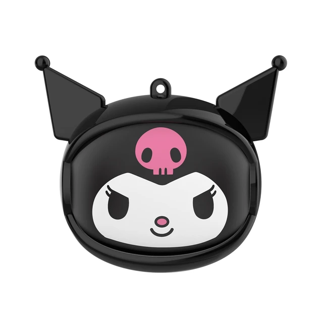 Alt view image 2 of 7 - Hello Kitty Kuromi Wireless Bluetooth Earbuds with Rotating Charging Case | Built-in Mic, Hands-Free Calling, Purple and Black Design for Kids & Fans | Flip Face Feature