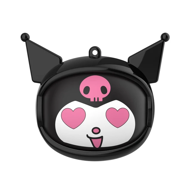 Alt view image 5 of 7 - Hello Kitty Kuromi Wireless Bluetooth Earbuds with Rotating Charging Case | Built-in Mic, Hands-Free Calling, Purple and Black Design for Kids & Fans | Flip Face Feature