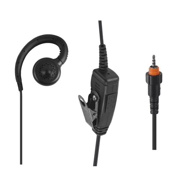 Alt view image 2 of 6 - stdgove Standard Headset Headphone Ear Piece Surveillance Earpiece with Mic for Motorola clp 1040 1010 1080 1060 Series 2-Way Radios(C Ring Swivel)