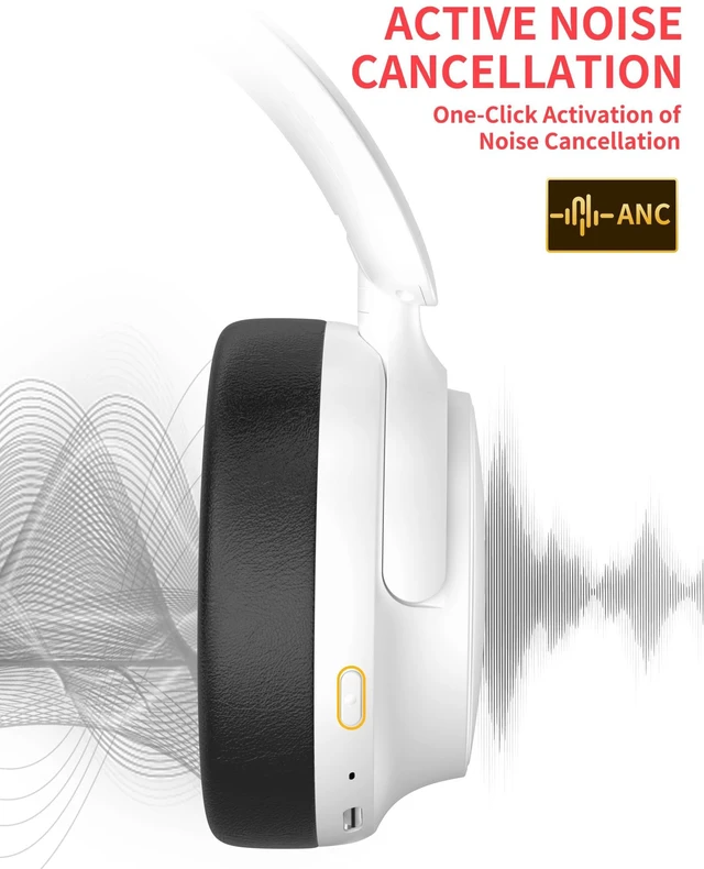 Alt view image 2 of 7 - iMangoo 5.4 ANC Bluetooth Ear Muffs Noise Hearing Protection Headphones | Adjustable Headband Stereo Earbuds Earphone, Noise Reduction Safety Earmuffs Headset for Mowing Outdoor Yard Work Snowblowing