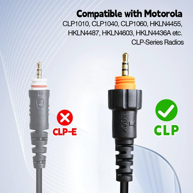 Alt view image 3 of 7 - Pdflie Walkie Talkie Surveillance Headset Acoustic Earpiece with Mic for Motorola Radio CLK446 CLP1010 CLP1013 CLP1040 CLP1043 CLP1060 CLP1063 CLP1080 CLP446 (6pack)