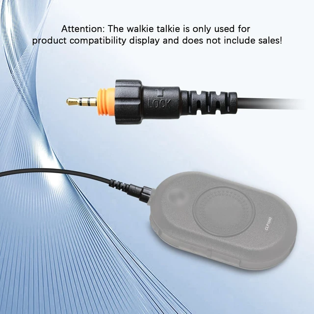 Alt view image 4 of 7 - Pdflie Walkie Talkie Surveillance Headset Acoustic Earpiece with Mic for Motorola Radio CLK446 CLP1010 CLP1013 CLP1040 CLP1043 CLP1060 CLP1063 CLP1080 CLP446 (6pack)