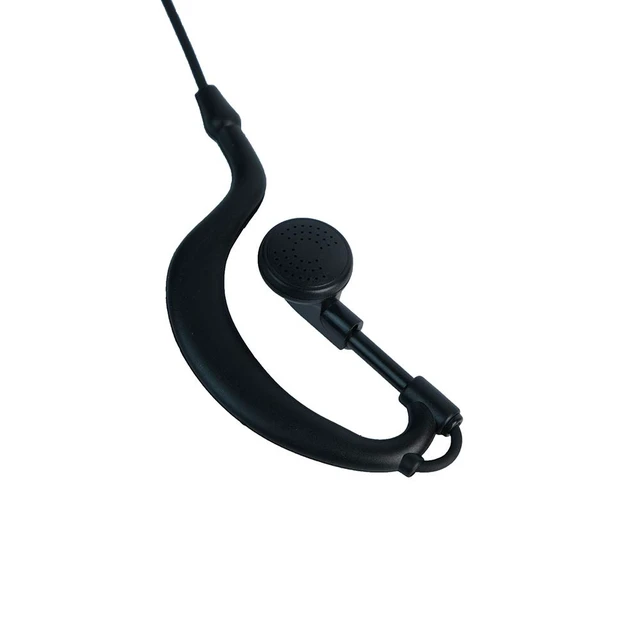 Alt view image 3 of 7 - Caroo 2-Pin G-Shape Earpiece Compatible with TK-3107 UV-5R BF-888S 10-Pack | PTT Mic, Comfort, Hands-Free, Lightweight, Rotatable Earhook, Surveillance Headset, Kenwood Baofeng UV-82 TK-2107 TK-3207