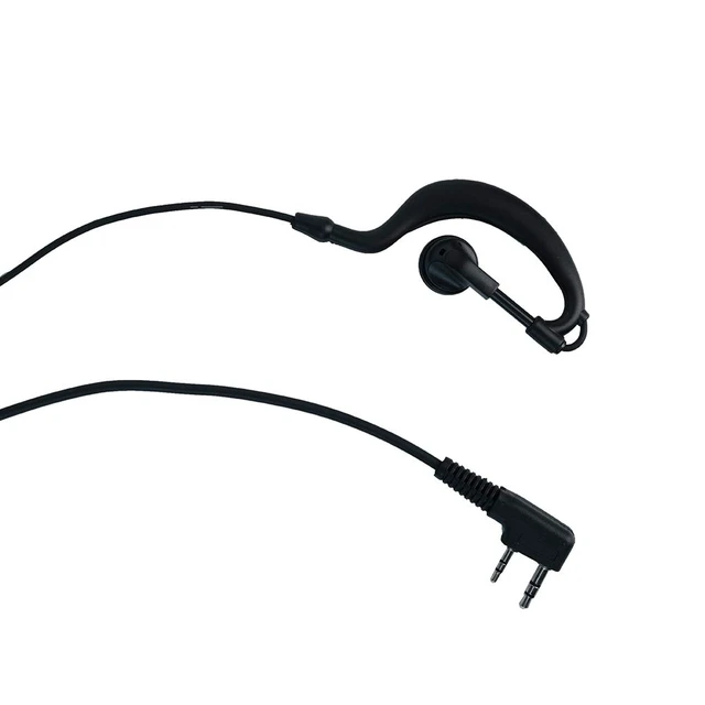 Alt view image 6 of 7 - Caroo 2-Pin G-Shape Earpiece Compatible with TK-3107 UV-5R BF-888S 10-Pack | PTT Mic, Comfort, Hands-Free, Lightweight, Rotatable Earhook, Surveillance Headset, Kenwood Baofeng UV-82 TK-2107 TK-3207