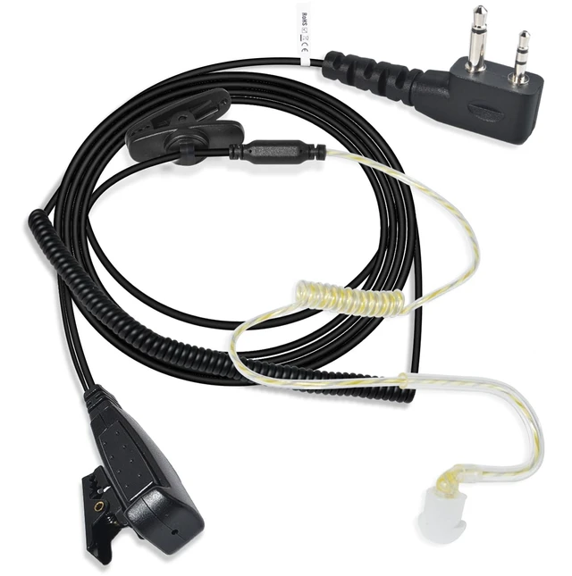 Main image of HYS Police Tactical Ear Hook in-Ear Balanced Armature Drivers Headset/Earpiece for GMRS GXT1000VP4 and All Midland Radios W/Push-to-Talk Button for 2pin Midland GMRS/FRS Handheld Radios