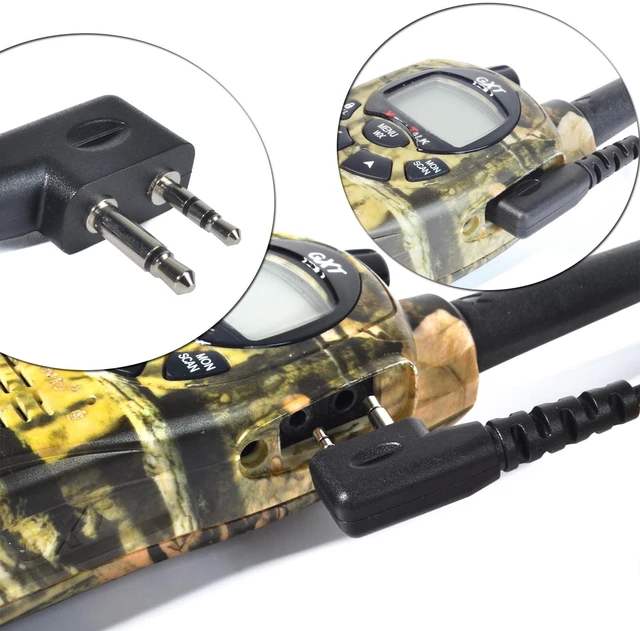 Alt view image 5 of 7 - HYS Police Tactical Ear Hook in-Ear Balanced Armature Drivers Headset/Earpiece for GMRS GXT1000VP4 and All Midland Radios W/Push-to-Talk Button for 2pin Midland GMRS/FRS Handheld Radios