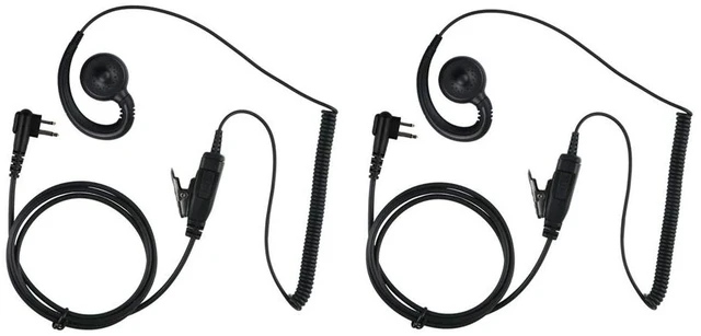 Alt view image 4 of 7 - KCTIN Swivel Headset for Motorola Radios (HKLN4604 HKLN4604A HKLN4604B) Replacement for CLS/DTR/RDX/AX/XTN Series Walkie Talkies (2 Packs)