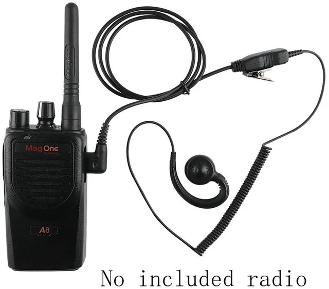 Alt view image 5 of 7 - KCTIN Swivel Headset for Motorola Radios (HKLN4604 HKLN4604A HKLN4604B) Replacement for CLS/DTR/RDX/AX/XTN Series Walkie Talkies (2 Packs)