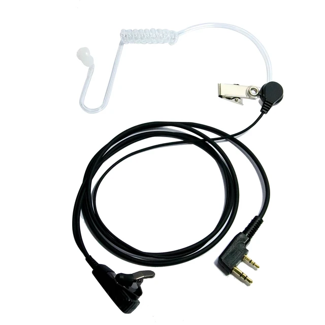 Alt view image 2 of 7 - Walkie Talkie Earpiece Headset with PTT MIC,Acoustic Tube 10 Packs | Compatible with Baofeng UV-5R BF-888S BF-F8HP Kenwood TK-2202 TK-2402 TK-3402 2 Way Radio Accessories