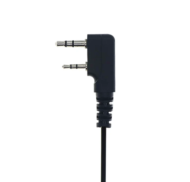 Alt view image 2 of 6 - 5 Pack Walkie Talkies Earpiece with Mic PTT 2 Pin D-Type Ear Hooks Radio Headset Compatible for Baofeng 888S UV-5R UV-82 Retevis H-777 RT21 RT22 BTECH Kenwood Arcshell AR-5 2 Way Radio