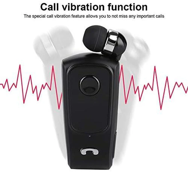 Alt view image 4 of 7 - F920 Sports Bluetooth V5.4 Headset Earpiece 2.4GHz Retractable Driving Earphone Support for Office/Driving(Black) for f990 Drahtlose Bluetooth Headset