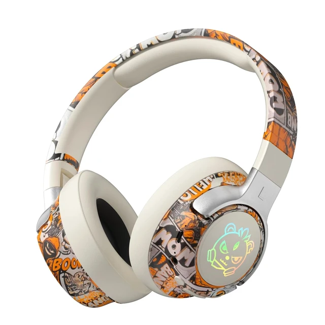 Main image of GZLMMY Wireless Bluetooth Headphone Fashion Head Mounted Earphone for Games Gaming Long Battery Life Headset Mic Music (White)