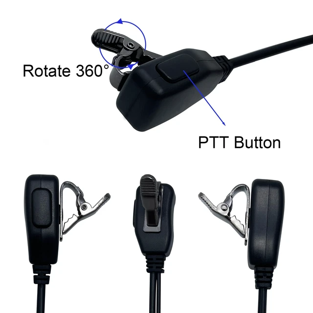 Alt view image 3 of 6 - Walkie Talkie Earpiece 2.5mm Covert Acoustic Tube Headset for Cobra 5 Pack | Covert Acoustic Tube, Clear Voice for Cobra CXT195 CX112 ACXT1035r ACXT145 ACXT545 PX655 RX385 RX685 Security & Hospitality