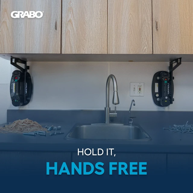 Alt view image 2 of 6 - GRABO VersaMount Hands Free Wall and Shelf Mount