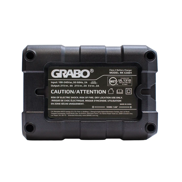 Alt view image 5 of 6 - GRABO Pro Brushless 20V Battery Charger