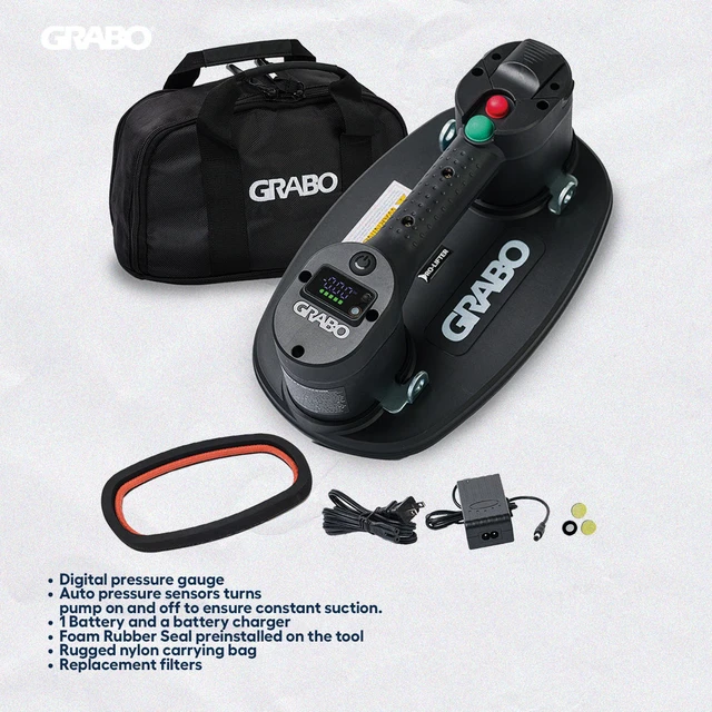 Alt view image 5 of 7 - GRABO Pro Lifter 20 Cordless Vacuum Suction Gripster up to 375 lb