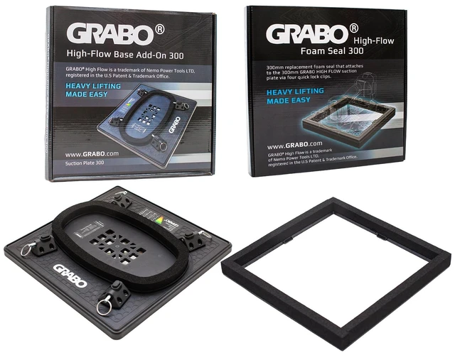 Main image of GRABO HighFlow Suction Plate 300 and Foam Seal Kit, 150 lb
