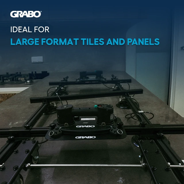 Alt view image 3 of 7 - GRABO Panel Pro Modular Rail Suction Gripster System, 6 Cups, 441 lb