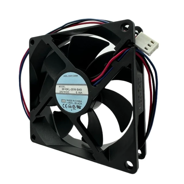 Alt view image 7 of 7 - 3610ML/3610KL-05W-B49 A90L-0001-0488 DC24V 0.16A 9225 3-Wire 9cm 90MM Inverter Cooling Fan for Fanuc Series (3610KL-05W-B49with 3-Wire B2 Plug)