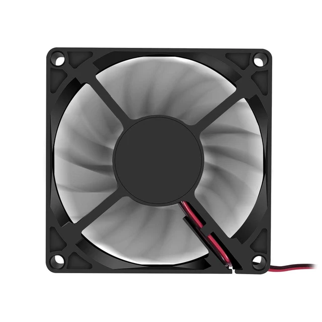 Alt view image 2 of 5 - 4PCS 80x80x15mm Fan 12V 2Pin DC 8015 Brushless Cooling Case Fan 80mm 15mm for Cooling PC Computer Case CPU Radiator Cooler Fan 2Pin