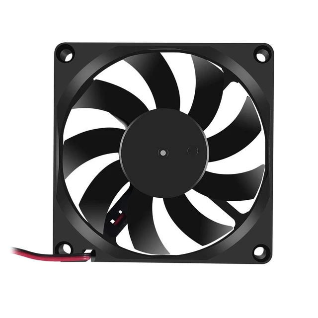 Alt view image 3 of 5 - 4PCS 80x80x15mm Fan 12V 2Pin DC 8015 Brushless Cooling Case Fan 80mm 15mm for Cooling PC Computer Case CPU Radiator Cooler Fan 2Pin