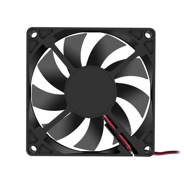 Alt view image 4 of 5 - 4PCS 80x80x15mm Fan 12V 2Pin DC 8015 Brushless Cooling Case Fan 80mm 15mm for Cooling PC Computer Case CPU Radiator Cooler Fan 2Pin