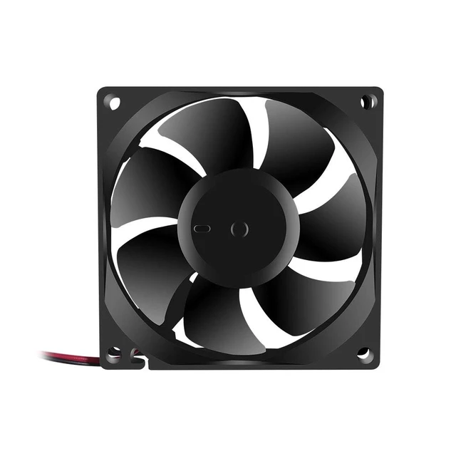 Alt view image 4 of 6 - 2Pcs 12V 3.14in 0.98in 80mm x 80mm x 25mm DC Fan 8025 Brushless Cooling for PC Computer Case CPU Coolers Radiators 2pin