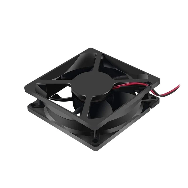 Alt view image 5 of 6 - 2Pcs 12V 3.14in 0.98in 80mm x 80mm x 25mm DC Fan 8025 Brushless Cooling for PC Computer Case CPU Coolers Radiators 2pin