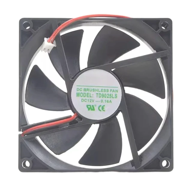 Alt view image 2 of 5 - 12V 0.16A 9025 2-Wire 9CM Silent Fan CPU Cooling Cooler Fan Radiator