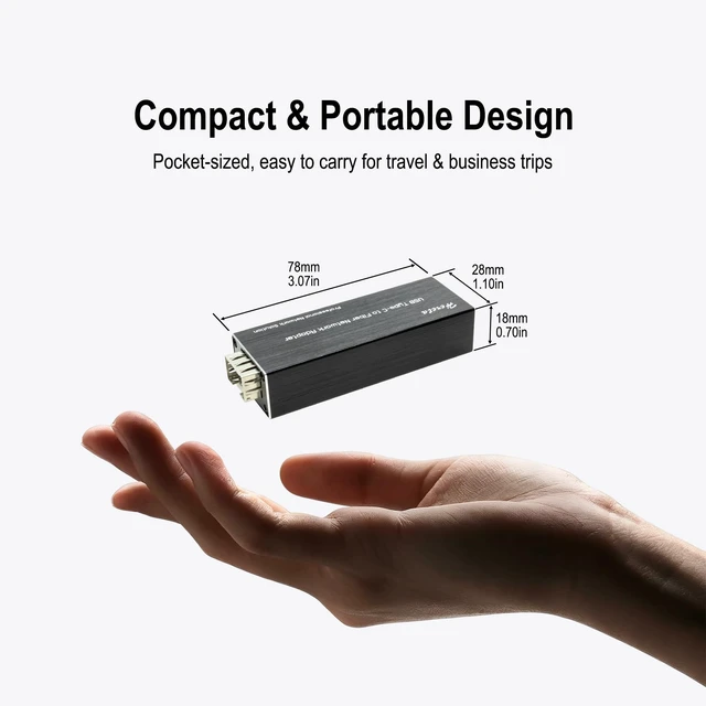 Alt view image 4 of 7 - Mini USB 3.0 to SFP Gigabit Ethernet Adapter Fiber Optic Network Adapter Network Interface Card Compatible with Windows/macOS/Linux,High Performance Transfer Rate,Full/Half Duplex