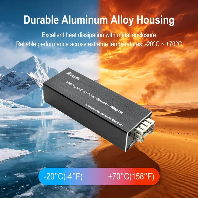 Alt view image 6 of 7 - Mini USB 3.0 to SFP Gigabit Ethernet Adapter Fiber Optic Network Adapter Network Interface Card Compatible with Windows/macOS/Linux,High Performance Transfer Rate,Full/Half Duplex