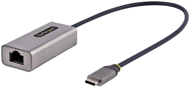 Main image of USB-C to Ethernet Adapter, 10/100/1000Mbps, 12in Attached Cable | USB 3.0 to Gigabit Ethernet Network Adapter, Driverless Install, US1GC30B2