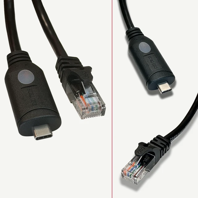 Alt view image 7 of 7 - SH-N20C USB 3.0 C to RJ45 Ethernet Cable, 1000Mbps, 6ft, Mac PC
