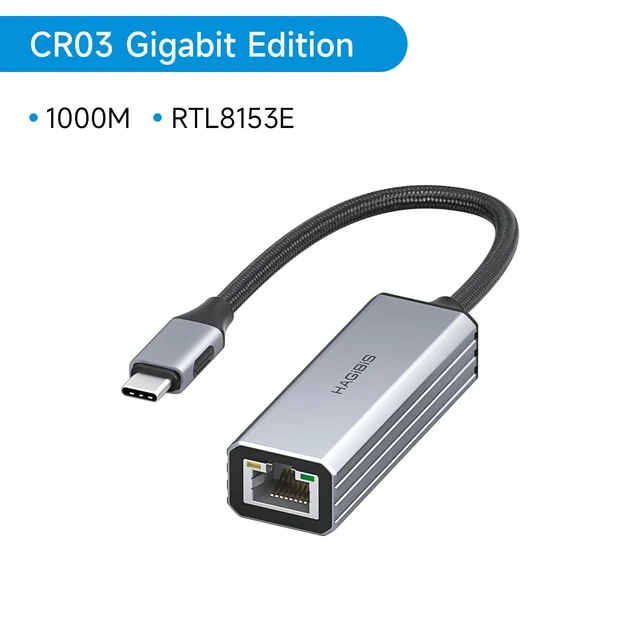 Alt view image 2 of 6 - USB C to Ethernet Adapter USB to Gigabit RJ45 Converter Network Hub | Portable USB Type-C to Gigabit RJ45 Network LAN Hub, Compatible for MacBook Pro/Air, iPhone 18/17/16 Pro Max, iPad Pro, XPS