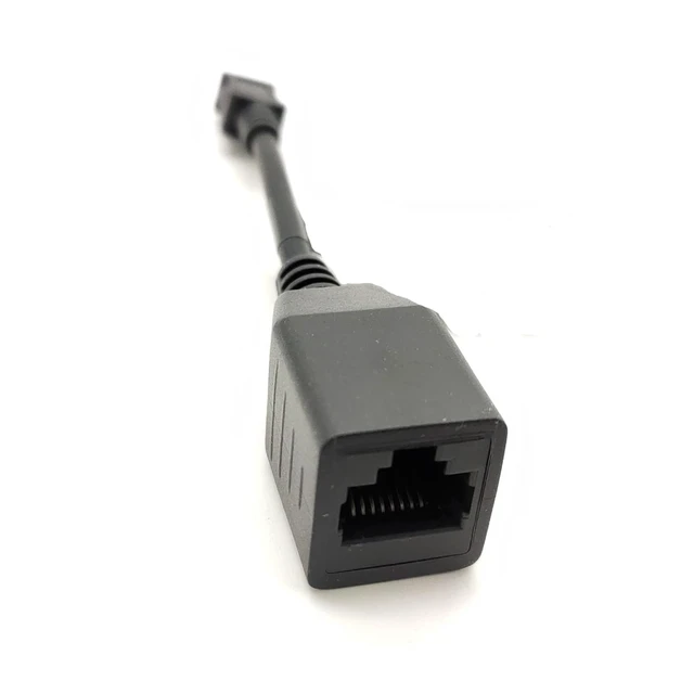 Alt view image 3 of 7 - Mini USB Male to RJ45 Female Network Cable Port for External Wired Network Card Device Adapter, Mini Interface Microcontroller or Router External Network Cable 10CM